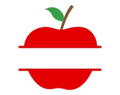 an apple with a white stripe around it