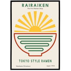 the first element show tokyo style ramen poster by yashina chinikowa