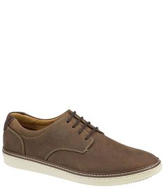 Johnston & Murphy Men's McGuffey Plain Toe Shoes | Dillard's Suede Lace-up Dress Shoes With Cushioned Footbed, Casual Leather Dress Shoes With Cushioned Footbed, Synthetic Lace-up Shoes With Leather Sole In Classic Style, Cushioned Footbed Sneakers With Round Toe, Low-top Leather Sneakers For Derby, Brown Suede Oxfords With Cushioned Footbed, Leather Low-top Dress Shoes With Ortholite Insole, Leather Lace-up Dress Shoes With Removable Insole, Cushioned Leather Lace-up Dress Shoes