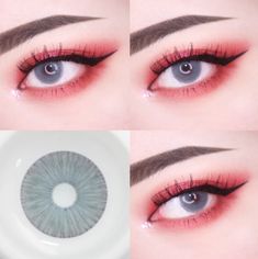 Galaxy Contacts, Korean Makeup Tutorials, Korean Eye Makeup, Lenses Eye