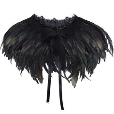 PRICES MAY VARY. This feather shawl is 100% handmade with dyed rooster cocktail feathers.It's a very comfortable fit when worn around the neck or shoulders. 1920s feather cape shoulder wrap size: 54cmx27.5cm/21.2''x10.8'',Ribbon band on each side: 40cm/15.7". Adjustable black satin ribbons tie in front of the feather costume, easy to wear, make you looks very fashion and elegant ; Luxury layered feather, much more beautiful and plump. Features: Eye-catching dramatic feathers add color to your vi Feathered Cloak, Raven Costume, Feather Shawl, Events Dresses, Crow Costume, Feather Scarf, Feather Cape, Cape Shawl, Black Poncho