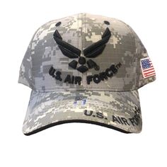 Nwt Us Air Force Trucker Cap Us Flag Usaf Military Camouflage Official Licensed Features Us Flag On The Side Beaver Hat, Jack Hat, Byu Cougars, Mens Hats Baseball, Western Brown, Military Camouflage, Vintage Trucker Hats, Camo Hats, New Era Fitted