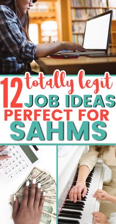 the words, 12 totally least job ideas for sahms