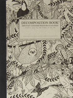 the decomposition book is shown in black and white