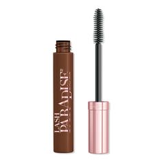 L'Oréal - Latte Brown Voluminous Lash Paradise Volume Mascara | Ulta Beauty Paradise Mascara, Soft Lashes, Full Fringe, Lash Paradise, Eyebrow Eyeshadow, Too Faced Concealer, Brown Shade, Makeup Bag Organization, Nail Looks