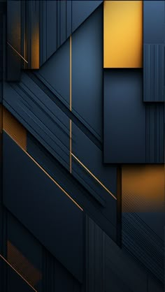 an abstract black and gold wallpaper with lines on the bottom right hand corner,