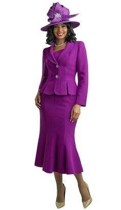 Lily & Taylor 2834 magenta skirt suit Chic Fitted Purple Set, Elegant Fitted Solid Color Sets, Elegant Fitted Sets, Tailored Purple Long Sleeve Sets, Spring Purple Fitted Sets, Fitted Purple Spring Sets, Fitted Purple Sets For Spring, Elegant Pink Fall Sets, Elegant Pink Skirt Suit For Fall