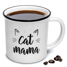 PRICES MAY VARY. SIP & SMILE - Shake off your morning cattitude with our Cat Mama mug; Channel your inner cat as you sip your favorite beverage using our novelty cat mug PERFECT GIFT - The purrfect gift for any occasion, our cat mama coffee mug funny makes special events and coffee sessions at home or in the office a lot more enjoyable FADE-RESISTANT - Imprinted text does not fade on our cat mama coffee cup; Cat mom mug with the best saying will help you get through the week DURABLE CERAMIC CHAR Cup Cat, Mama Mug, Cat Mama, Mama Cat, Coffee Mug Funny, Coffee Mug Sets, Cat Mug, White Coffee Mugs, Shake It Off