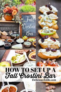 how to set up a fall feast bar for the guests at your wedding or party