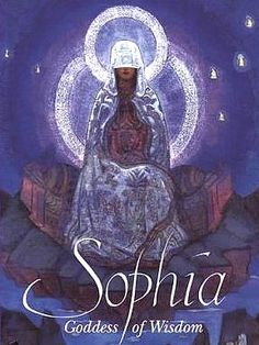 the book cover for sophia goddess of wisdom by catlin mathews