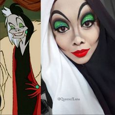 Image result for cruella deville costume Extreme Make-up, Disney Princess Makeup, Fantasy Make-up, Princess Makeup, Disney Makeup, Theatrical Makeup, Karakter Disney, Character Makeup, Pantomime