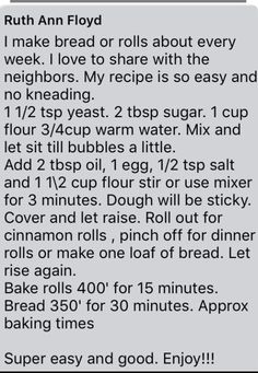 BREAD OR ROLLS | Homemade bread recipes easy, Bread recipes sweet, Bread making recipes