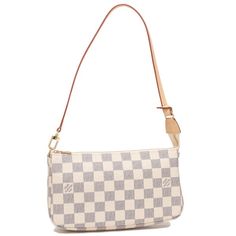 Louis Vuitton Shoulder Bag Damier Azur Pochette Size: Approx. Width 22.5cm Length 12.5cm Width 4cm / Handle Length: Approx. 56cm Weight: Approx. 150g / Color: White White Lv Bag, White Louis Vuitton Handbag, Louis Vuitton White Bag, Lv Shoulder Bag, White Checkered Louis Vuitton Bag, Louis Vuitton Eva Clutch Damier Azur, Bags Louis Vuitton, Louis Vuitton Shoulder Bag, Louis Vuitton Bags