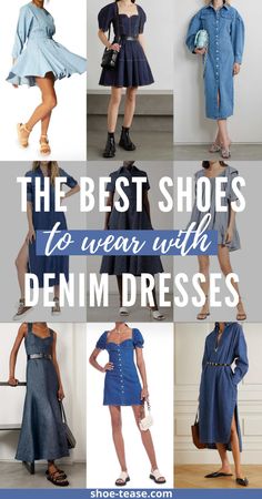 Demin Dress With Boots, Blue Jean Dress With Boots, Styling A Denim Dress, Denim Dress And Boots, All Denim Look, How To Style Denim Dress, How To Style A Denim Dress, Jean Dress Outfit Fall, Lowkey Outfits