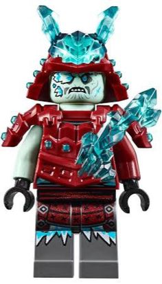 a lego figure with an evil look on his face