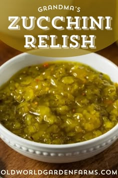 Although most homemade relish recipes are made with cucumbers, my Grandma always made relish using zucchini instead! It was a great way to preserve the abundance of zucchini that came out of her garden every summer! Zucchini Preserve Recipes, Zucchini Dill Relish Recipes Canning, Zucchini Cucumber Relish, Zuchini Relish Recipe, Homemade Relish Recipes, Zucchini Canned Recipes, Zucchini Recipes For Canning, Zucchini Pickle Relish, Zuchini Relish Canned