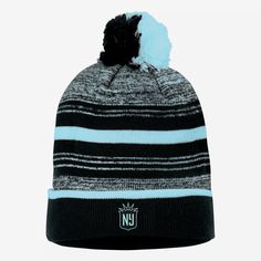 This NJ/NY Gotham FC beanie is a no-brainer when topping off your chilly game-day look. Black Beanie For Sports, Portland Thorns, Orlando Pride, Soccer Club, Gotham, Air Max, Air Jordans, Black Fashion, Soccer