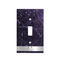 a purple marble light switch plate cover