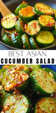 Thai Mad, Healthy Asian Recipes, Resep Salad, Easy Asian Recipes, Cucumber Recipes Salad, Cucumber Recipes