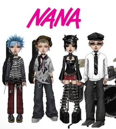 Shin Outfits, Nana Characters Outfits, Nana Characters, Everskies Matching Outfits, Nana Outfits Shin, Nana Osaki Outfit Anime, Nana Osaki Outfits Manga, Reira Nana Inspired Outfits, Nana Outfits