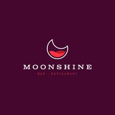 the logo for a restaurant called moonshine bar and restaurant, with an image of a woman's face