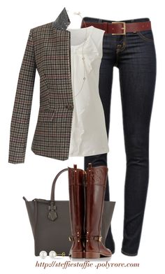 "J.crew beaded collar blazer" by steffiestaffie ❤ liked on Polyvore featuring J Brand, Barneys New York, Ann Taylor, J.Crew, Moreau, Tory Burch and Miadora Street Style Shoes, Beaded Collar, Casual Work Outfits, Looks Chic, Business Casual Outfits, Business Outfits, Outfit Casual