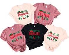 Elf Family Christmas Shirt, Funny Christmas Gift Shirt, I'm The Elf Family Christmas Matching Tee, Xmas Matching Group Shirt,Xmas Family Tee How to place an order: 1- Swipe over each image. 2- Choose your preferred size and color 3- Choose a quantity. 4- Add to Your Cart You must repeat each step for each and every order. Step 5: Complete Checkout (Verify your address details twice) -Product Features- *Unisex t-shirt is made of premium airlume combed and ring-spun cotton * Features: Side-seamed. Retail fit. Unisex sizing. Shoulder taping. *Woman V-neck T-shirts: * Material: Lightweight Cotton Poly Jersey; * Weight: 135 grams (4.0 oz) / 30 singles / 60% Combed Ring-Spun Cotton, 40% Polyester. *Toddler shirts are made of premium airlume combed and ring-spun cotton, which serves as the greate Elf Shirts, Elf Quotes, Elf Family, Elves Gift, Elf T Shirt, Christmas Shirt Funny, Quotes Shirt, Xmas Elf, Elf Shirt