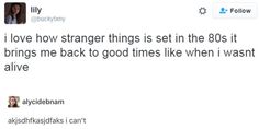 Stranger Danger, Older Siblings, Stranger Things Meme, Stranger Things Funny, Fun Fact, Season 1, Stranger Things, Fangirl