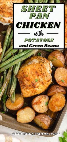 sheet pan chicken with potatoes and green beans