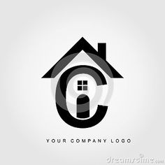 a house logo with the letter g