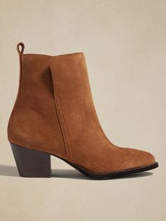 Suede Ankle Bootie | Banana Republic Factory Camel Boots Outfit, Trendy Hats, Camel Boots, Safari Chic, Trendy Hat, Stylish Scarves, Fall Fits, Cool Sunglasses, Banana Republic Factory