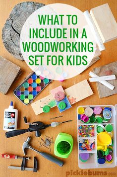 what to include in a woodworking set for kids