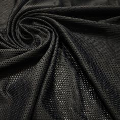 "Black color sport/active mesh 4-way stretch light weight sheer poly spandex fabric. Fabric is soft, breathable and sturdy 90% Poly/ 10% Spandex. It can be used for swimwear, activewear, apparel, etc. Lightweight with a good 4-way stretch. Sheer. 58\"-60\" wide. Price is per yard. Orders of 2+ yards will be sent as a continuous cut. **Please note that actual colors may vary from picture due to monitor/computer settings.** Avoiding Returns & Exchanges DUE TO THE CURRENT PANDEMIC SITUATION WE'RE C Nylon Activewear With Mesh Sleeves And Stretch, Stretch Mesh Activewear With Mesh Sleeves, Black Breathable Mesh Activewear For Summer, Stretch Activewear With Mesh Sleeves For Sports, High Stretch Mesh Black Activewear, High Stretch Mesh Activewear In Black, Black High Stretch Activewear With Breathable Mesh, Black High-stretch Activewear With Breathable Mesh, Black Nylon Activewear For Summer