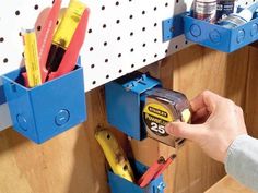 100 Uncommon Uses for Common Household Items | Family Handyman Tool Organization Ideas, Pegboard Storage, Tool Holders, Shed Organization, Garage Storage Ideas, Garage Organize, Tool Shed