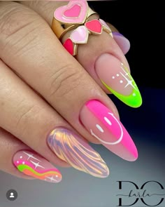 At Home Nail Tech, Art Nails Acrylic, Nail Art Gel Nails, Gel Nails Nail Art, Art Gel Nails, Nail School, Nail Enhancements, Fun Nail Art, Sassy Nails