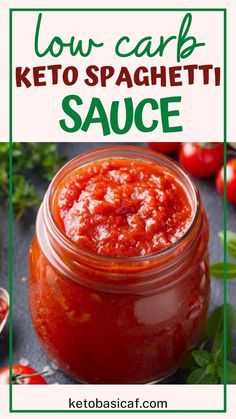 Low Carb Spaghetti Sauce Keto Spaghetti Sauce, Homemade Pasta Sauce Recipe, Keto Spaghetti, Spaghetti Recipes Easy, Lo Carb Recipes, Pasta Sauce Homemade, Low Carb Sauces, Side Dishes For Bbq, Side Dish Recipes Easy