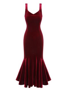 30-70% OFF✓ Fast Shipping✓Dive into luxury with the Wine Red 1930s Strap Velvet Mermaid Dress by Retro Stage. Vintage-inspired allure for the modern woman. 1930s Mermaid Dress, 1930s Red Dress, 1930s Party Dress, Wine Colored Clothes, Classy Goth, Velvet Mermaid Dress, Annie Jr, 1930 Dress, 1920s Inspired Dresses