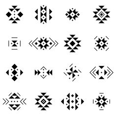 an image of different shapes and sizes on a white background, each with one arrow in the middle