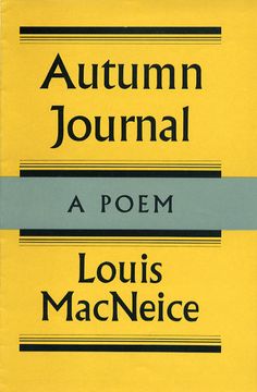 the front cover of an autumn journal, with black and yellow lines on it's edges