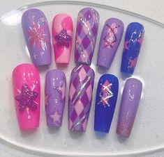 Twilight Nails, Nail Room, Sparkle Nails, Star Nails, Cute Nail Designs