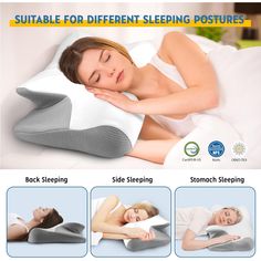 Luofni New In Original Box Cervical Neck Pillow For Sleeping, Height Odorless Ergonomic Pillow For Neck, Cooling Orthopedic Contour Memory Foam Cervical Pillows For Back Side Stomach Sleepers With Pillowcase Diy Cervical Neck Pillow, Ergonomic Pillow, Necklow Sleep Pillow, Pillow For Neck, Cervical Memory Foam Pillows, Side Sleeping, Stomach Sleeper, Cervical Pillows, Neck Pillow