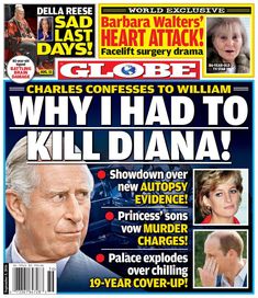 the front page of news paper with pictures of george and his wife, who have been murdered