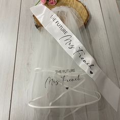 This Hen Party Veil & Sash is available with or without personalisation You can purchase both items as a set or veil only/sash only.  This will make a great addition to your outfit for your hen party and will also make a great gift for a bride to be. Various print colours available. If you have selected The Future or Soon to be option, the veil/sash will be printed with the name provided & a little heart.  If you have selected the Plain Sash or Plain Veil these will not be printed and you will r Boho Hen Party, Hen Ideas, Party Veil, Hen Party Dress, Hen Party Outfits, Bride Veil, Bachelorette Party Outfit