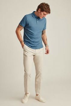 Formals For Men, Men's Outfits By Pattern, Stylish Men Wear, Mens Smart Casual Outfits, Polo Outfit, Business Casual Summer, Mens Casual Outfits Summer, Smart Casual Men