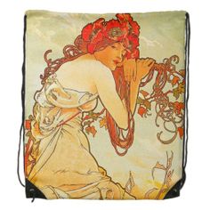 an ipad case with a painting of a woman sitting on a rock and holding a flower in her hair