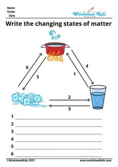 the water cycle worksheet for kids to learn how to make an ice bucket