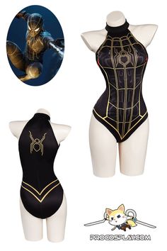 🕸️Includes: One-piece swimsuit.🕷️Material: Silk. Super Hero Female, Spiderman Au, Spider Logo, Dc Costumes, Swimsuit Cosplay, College Supplies, Swimsuit Material, Costume Collection, Really Cute Outfits