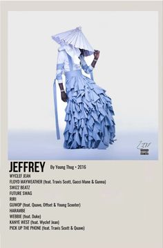 the poster for jeff fry's upcoming album, featuring an image of a woman in a