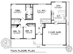 the main floor plan for this house