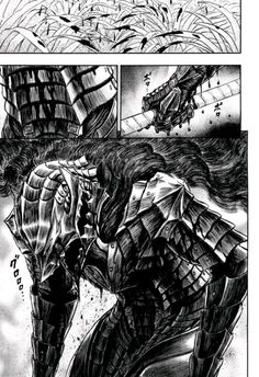 a comic page with an image of a monster attacking another creature in the middle of it